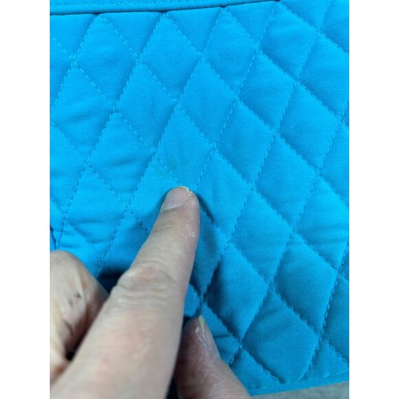 Vera Bradley Quilted Blue Tote Bag & Wallet Set Purse - Picture 6 of 16